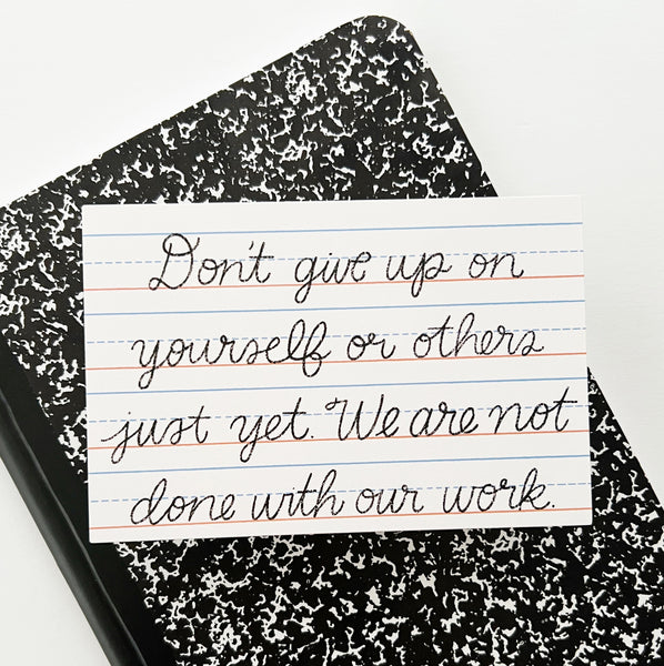 Don't Give Up