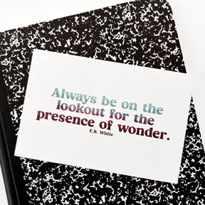 Presence of Wonder